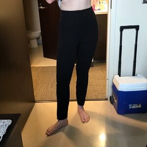 Good American size 2 black jegging pants.  Thick & stretchy with zippers